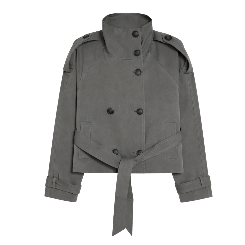 Elara Cropped Trench Jacket