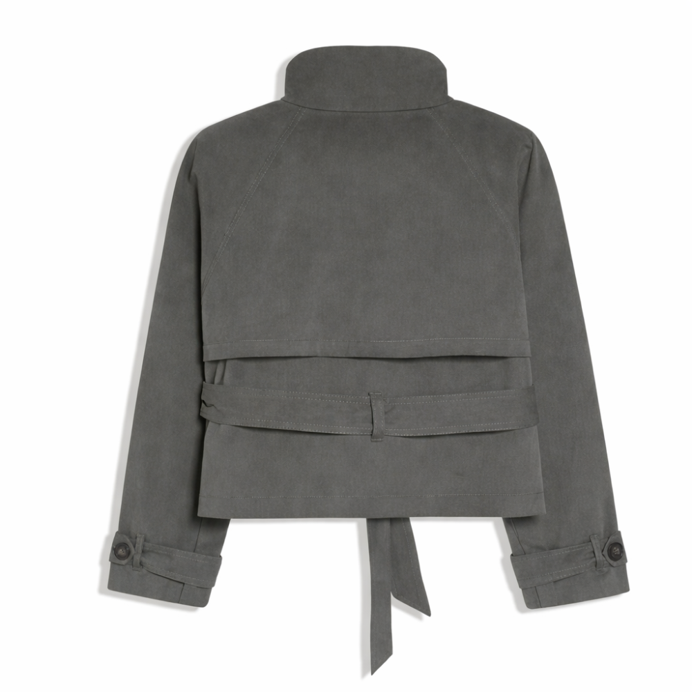 Elara Cropped Trench Jacket