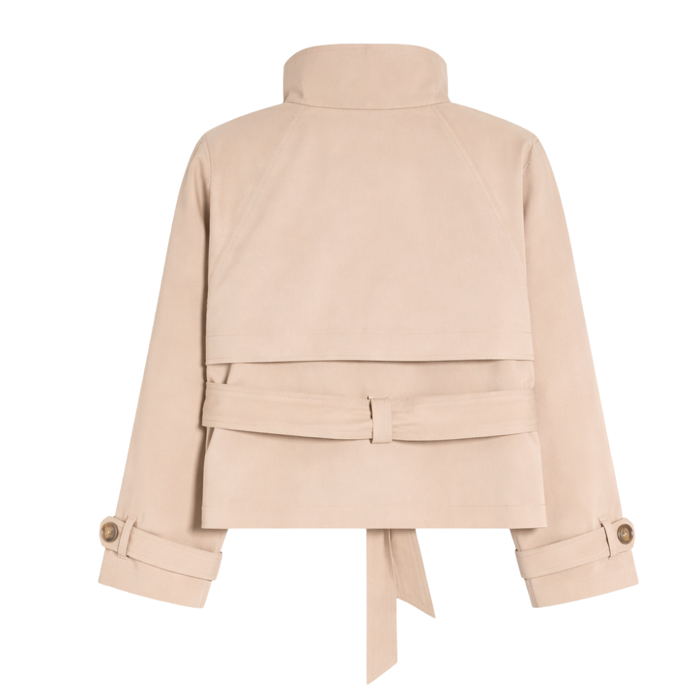 Elara Cropped Trench Jacket