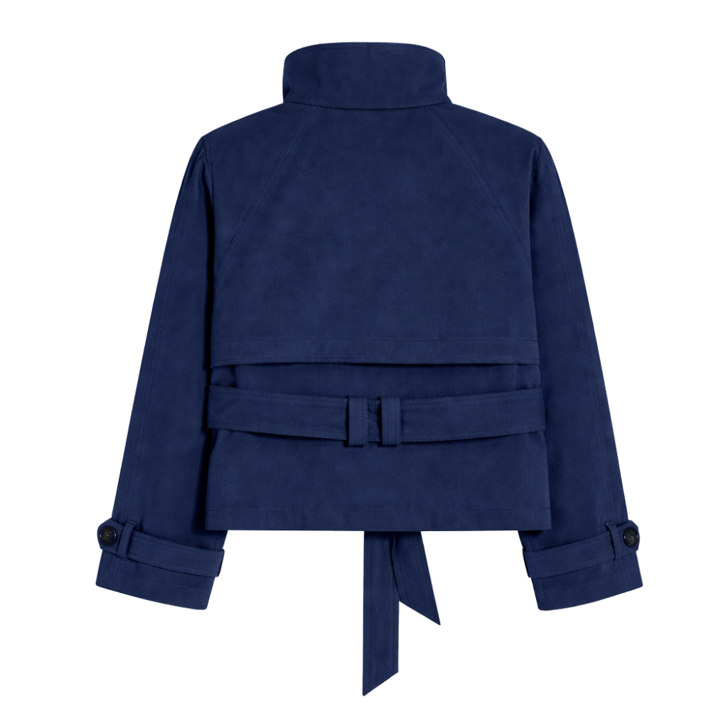 Elara Cropped Trench Jacket